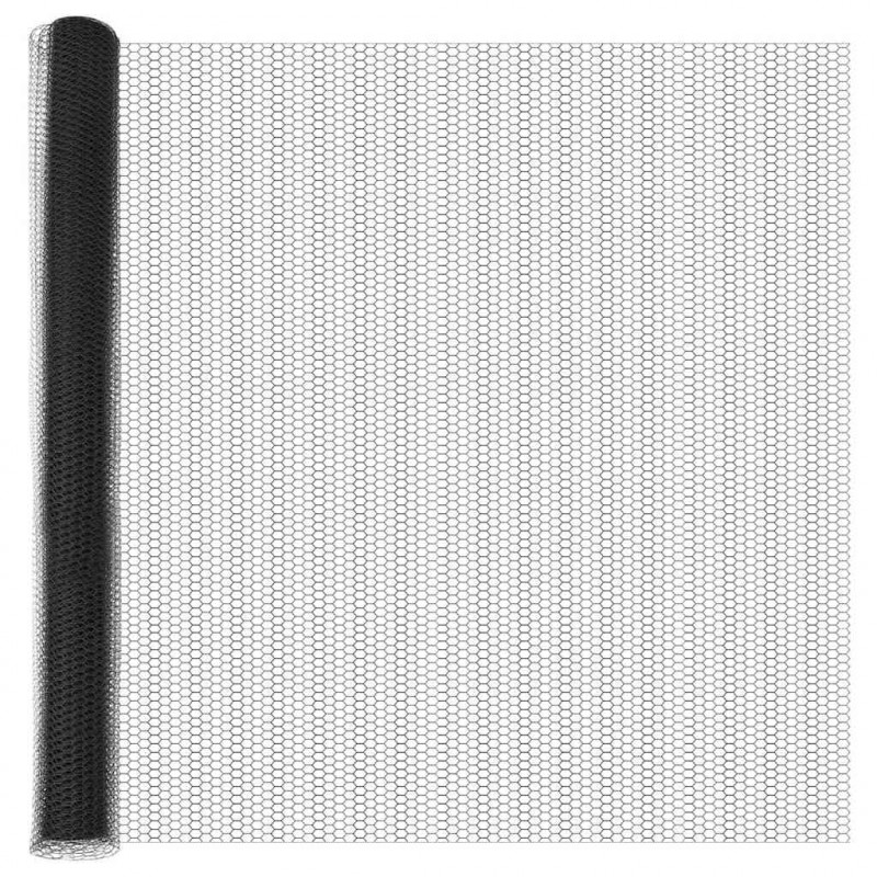 Ogrodzenie heksagonalne Szary 1,6 x 100 m PVC