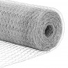 Ogrodzenie heksagonalne Srebrny 0,4 x 10 m Stal galwanizowana
