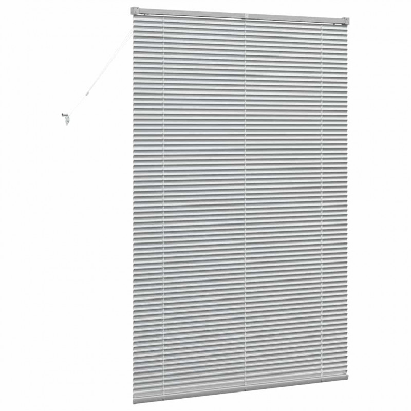 Żaluzje weneckie Srebrny 175 x 110 cm Aluminium