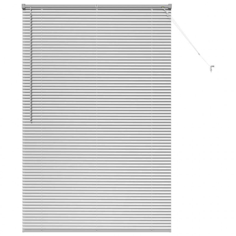 Żaluzje weneckie Srebrny 175 x 115 cm Aluminium