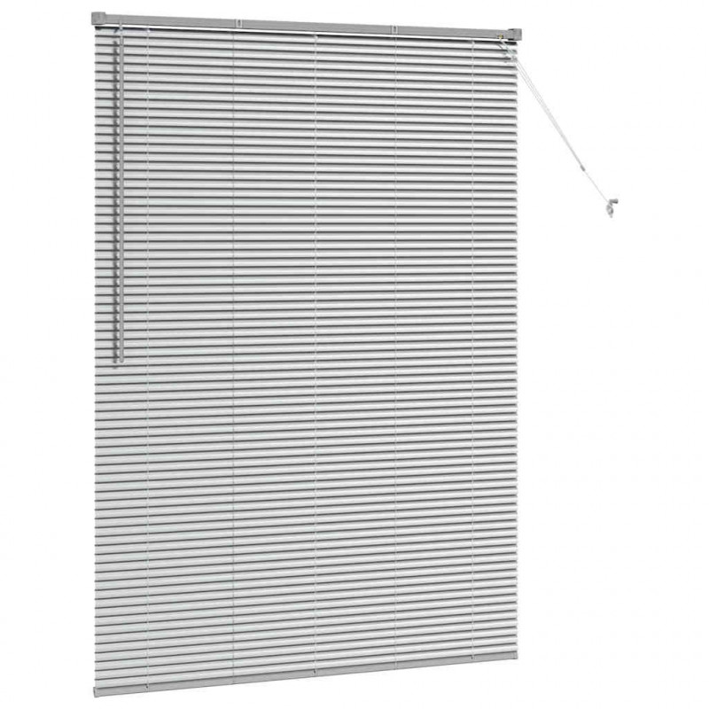 Żaluzje weneckie Srebrny 175 x 125 cm Aluminium