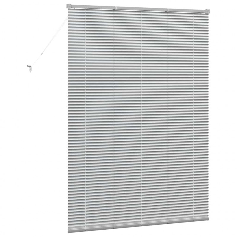 Żaluzje weneckie Srebrny 175 x 135 cm Aluminium