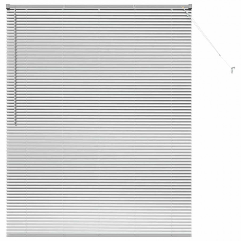 Żaluzje weneckie Srebrny 175 x 140 cm Aluminium