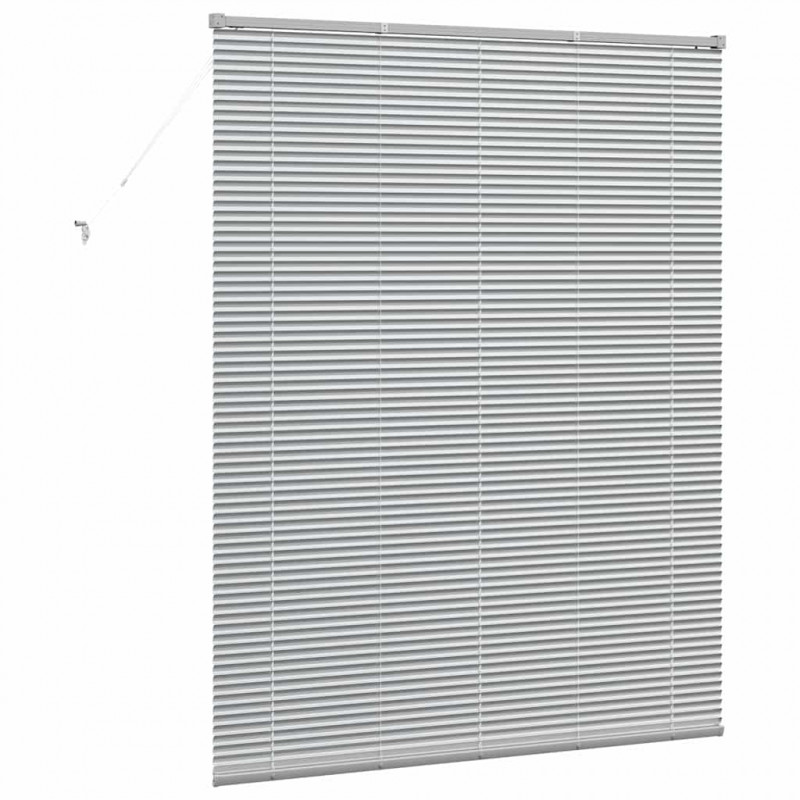 Żaluzje weneckie Srebrny 175 x 140 cm Aluminium