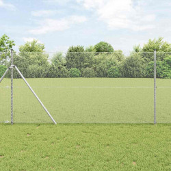 Ogrodzenie heksagonalne Srebrny 1,2 x 10 m Stal galwanizowana