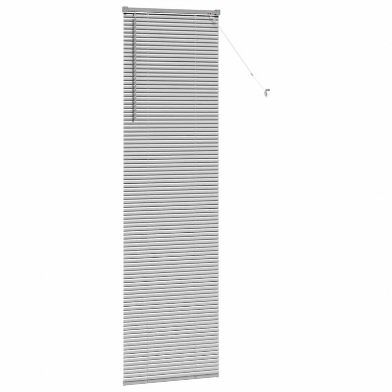 Żaluzje weneckie Srebrny 220 x 55 cm Aluminium
