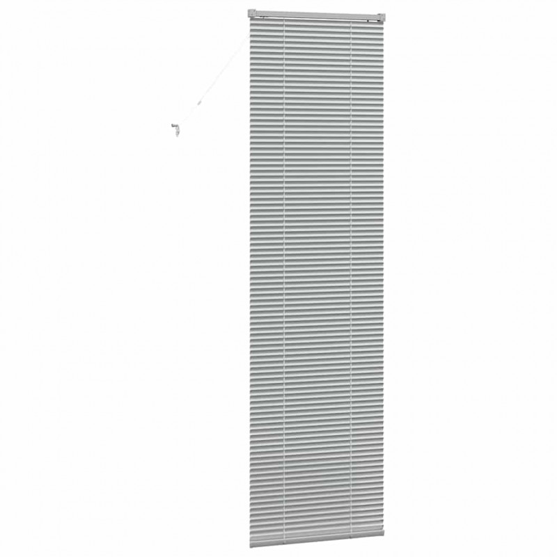 Żaluzje weneckie Srebrny 220 x 55 cm Aluminium