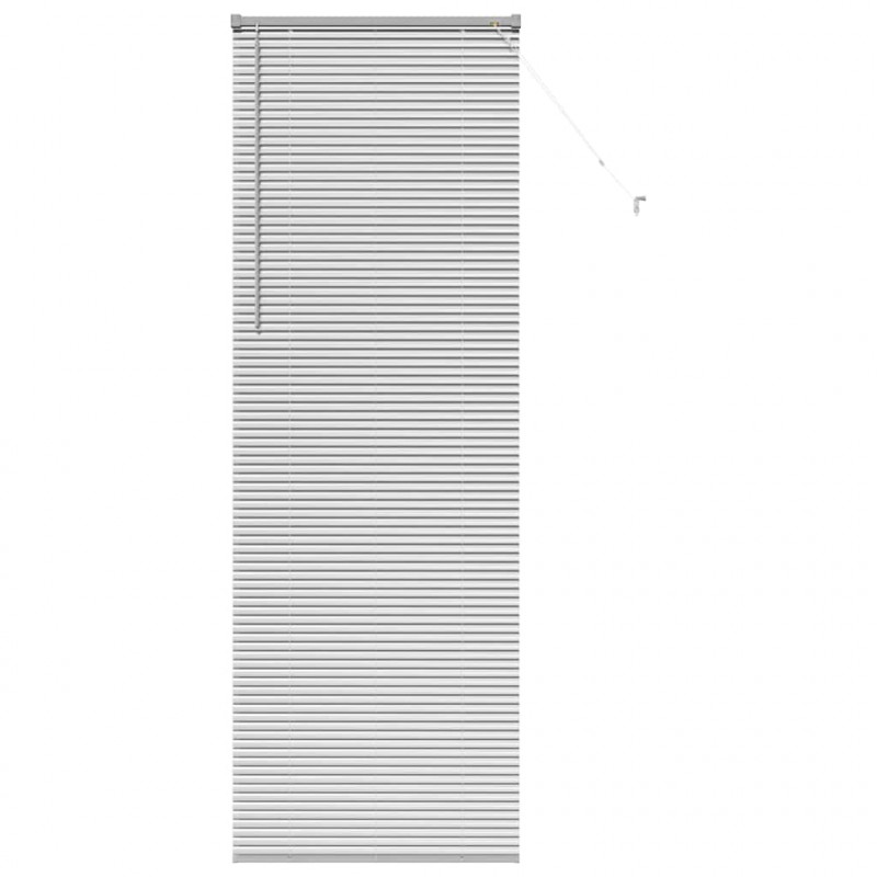 Żaluzje weneckie Srebrny 220 x 80 cm Aluminium