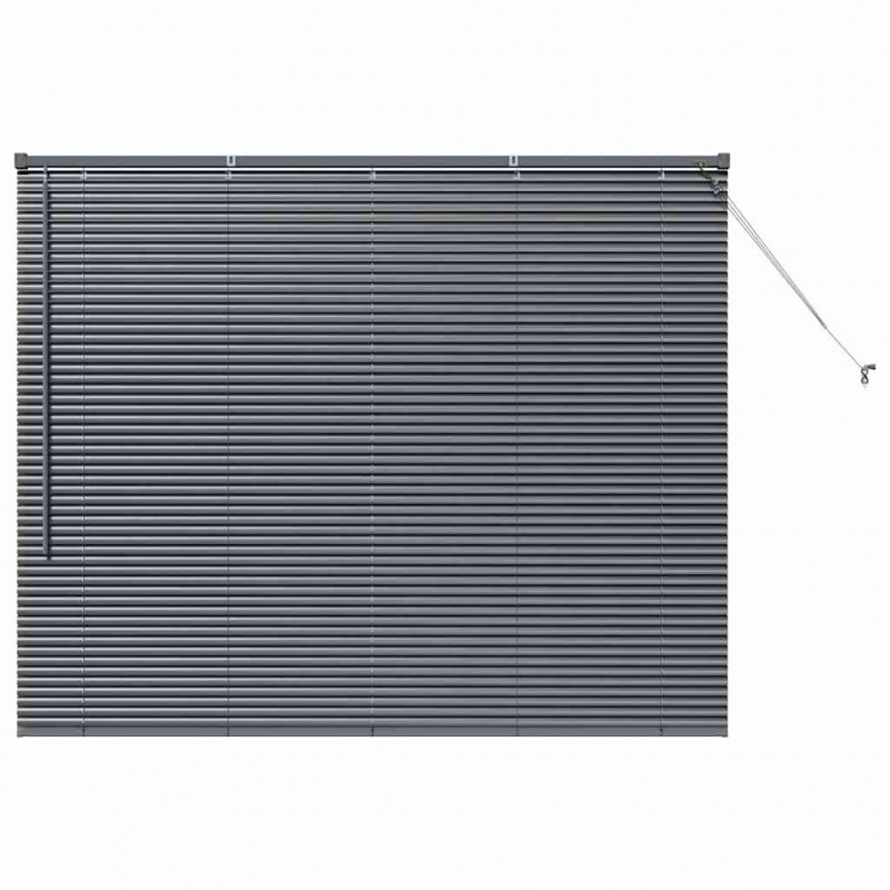Żaluzje weneckie Ciemnoszary 130 x 155 cm Aluminium