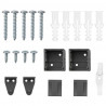 Żaluzje weneckie Ciemnoszary 175 x 40 cm Aluminium