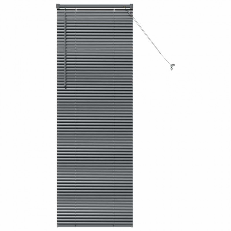 Żaluzje weneckie Ciemnoszary 175 x 65 cm Aluminium