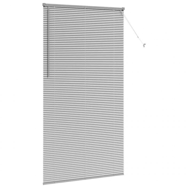 Żaluzje weneckie Srebrny 220 x 120 cm Aluminium