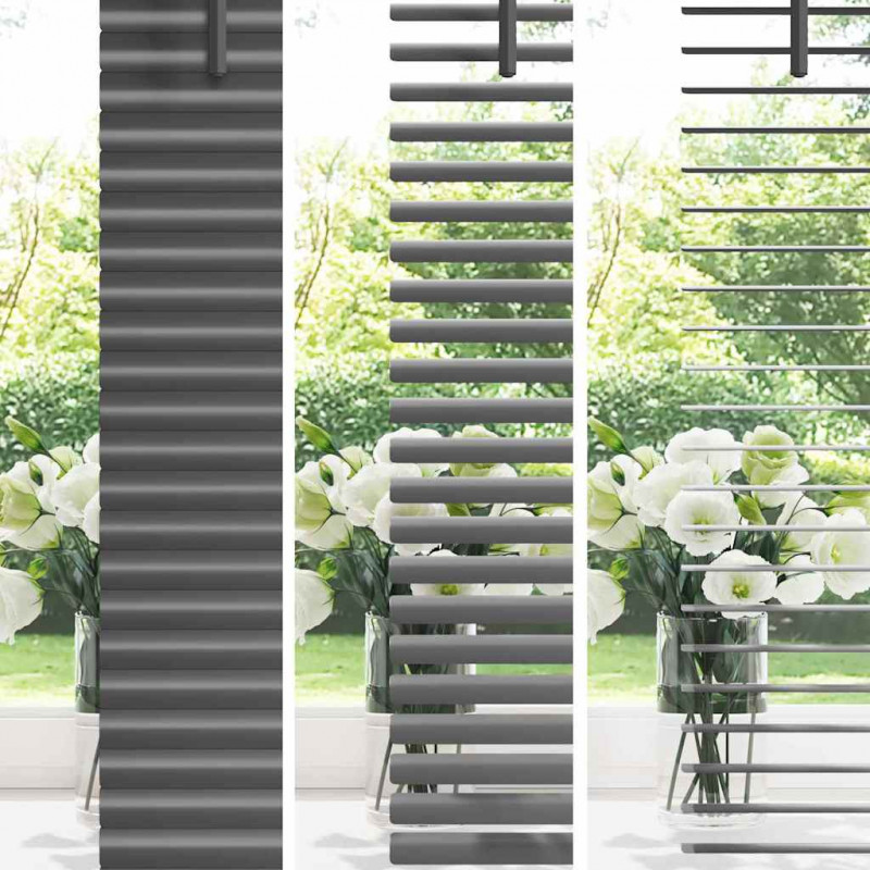 Żaluzje weneckie Ciemnoszary 175 x 70 cm Aluminium
