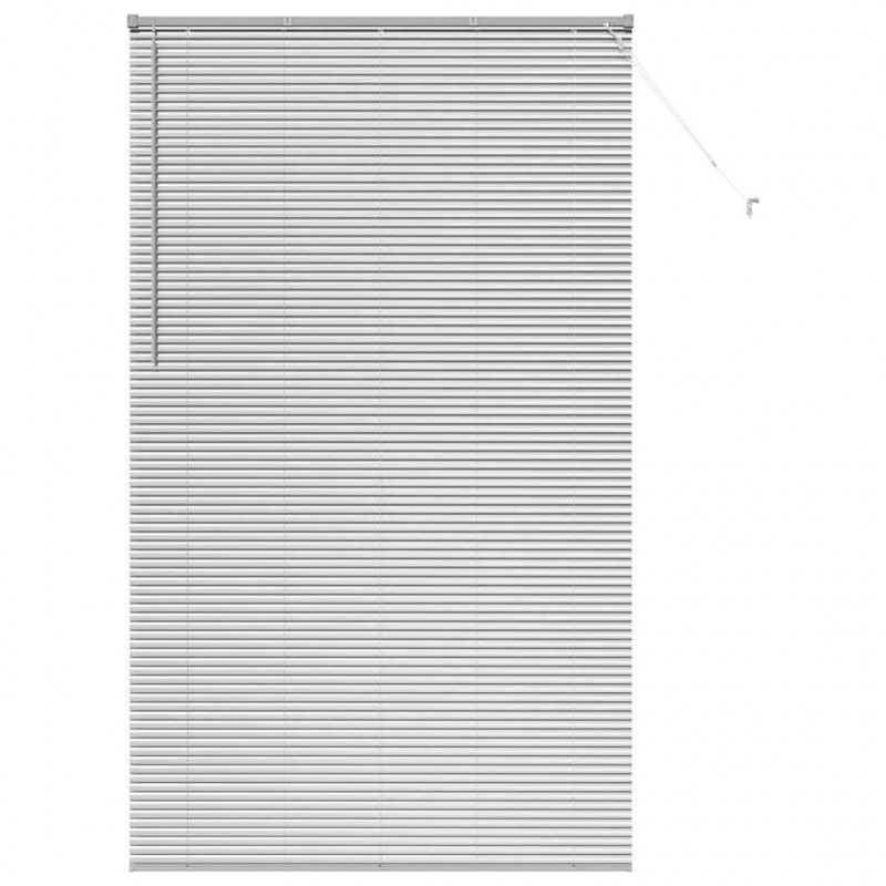 Żaluzje weneckie Srebrny 220 x 135 cm Aluminium