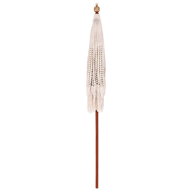 Parasol Makramowy Kremowy 190 x 190 x 260 cm