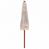 Parasol Makramowy Kremowy 252.5 x 252.5 x 260 cm