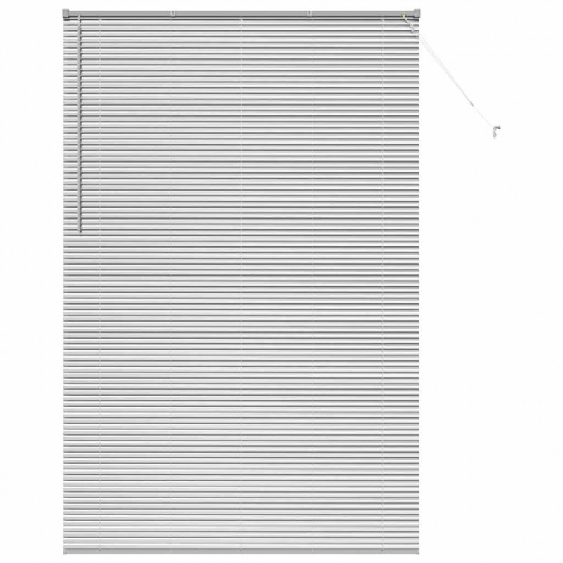 Żaluzje weneckie Srebrny 220x150cm Aluminium