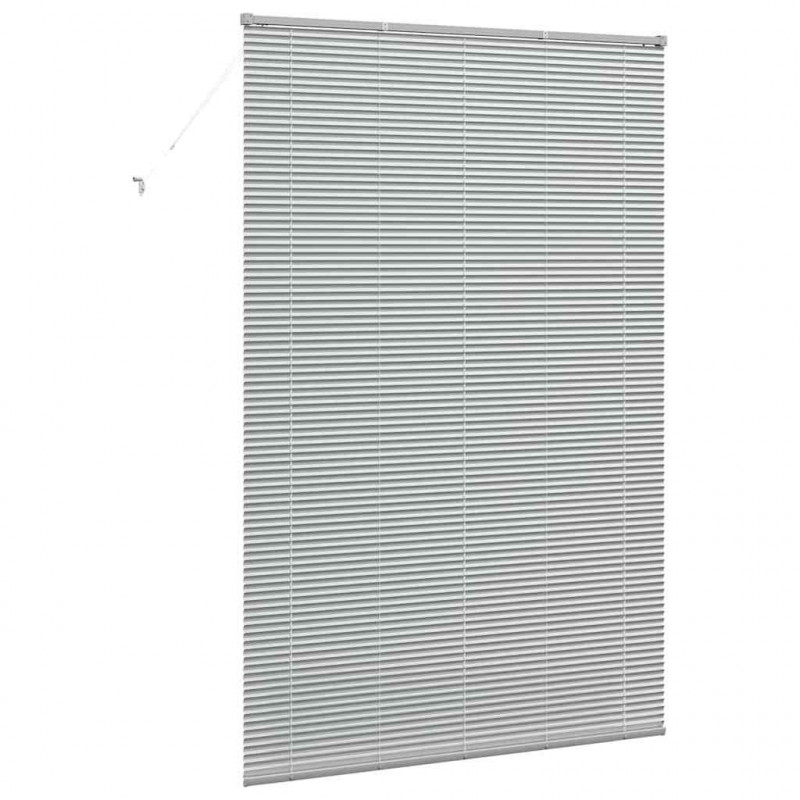 Żaluzje weneckie Srebrny 220x150cm Aluminium