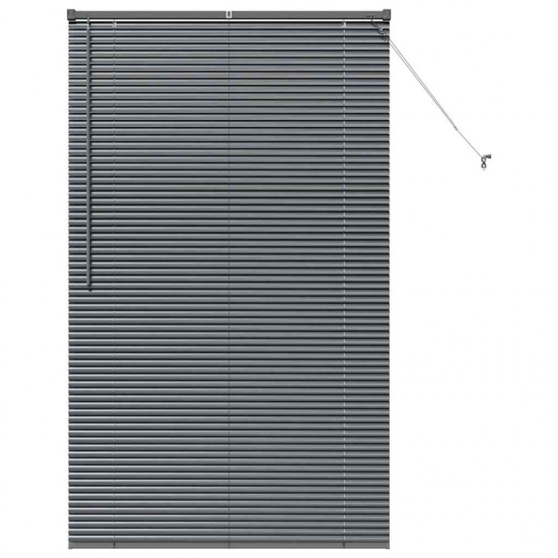 Żaluzje weneckie Ciemnoszary 175 x 105 cm Aluminium