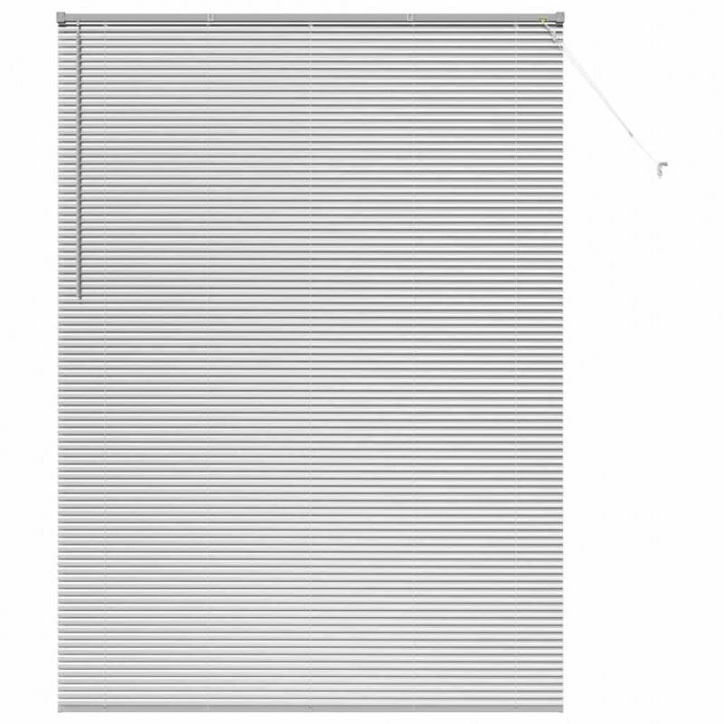 Żaluzje weneckie Srebrny 220 x 160 cm Aluminium