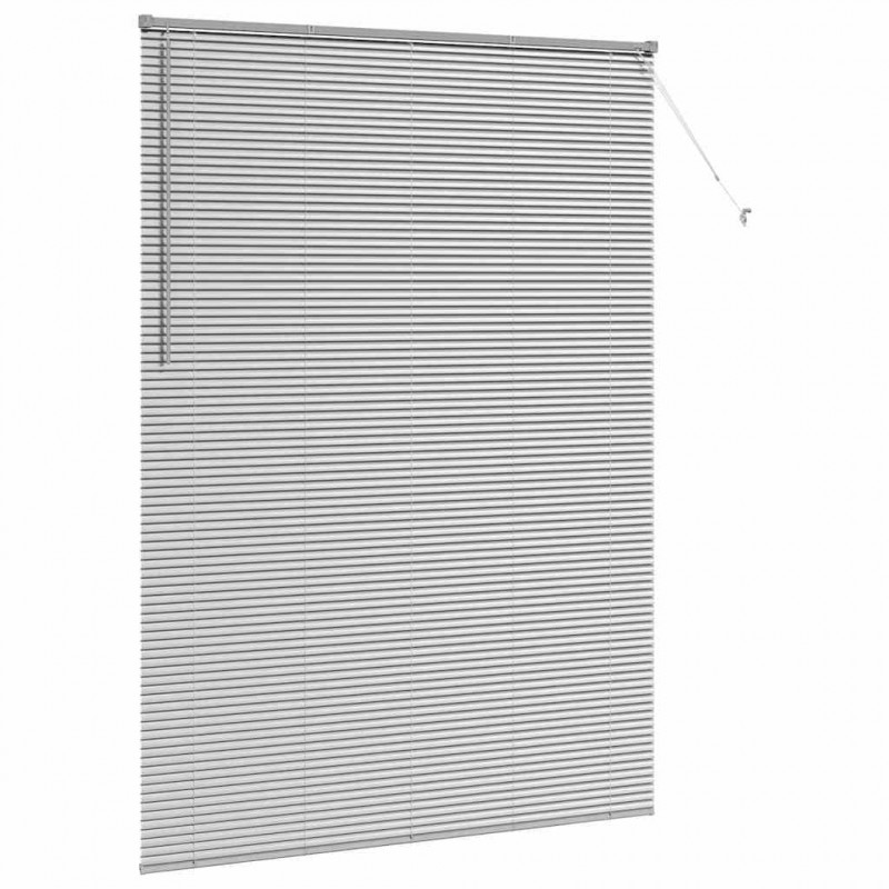 Żaluzje weneckie Srebrny 220 x 160 cm Aluminium