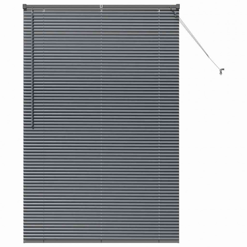 Żaluzje weneckie Ciemnoszary 175 x 115 cm Aluminium