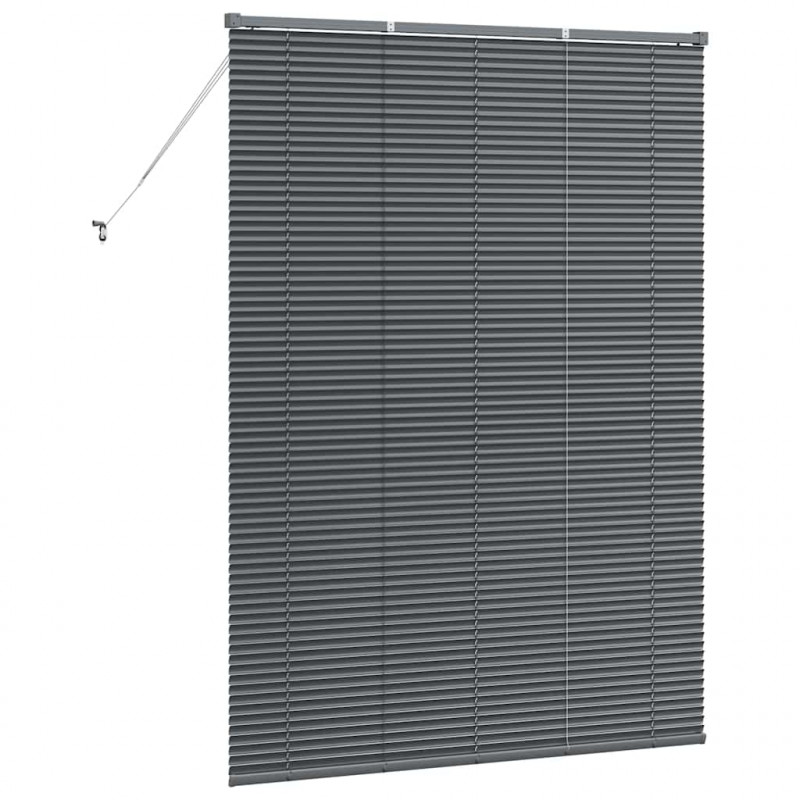 Żaluzje weneckie Ciemnoszary 175 x 125 cm Aluminium