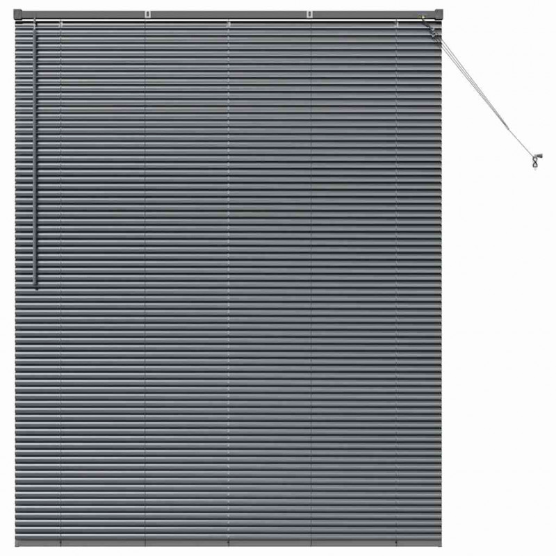 Żaluzje weneckie Ciemnoszary 175 x 140 cm Aluminium