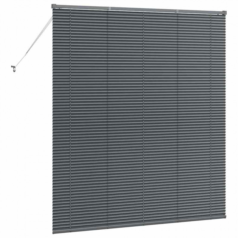 Żaluzje weneckie Ciemnoszary 175 x 155 cm Aluminium