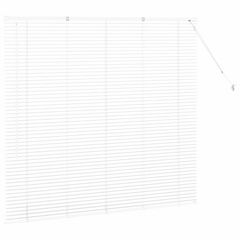 Żaluzje weneckie Biały 130 x 140 cm Aluminium