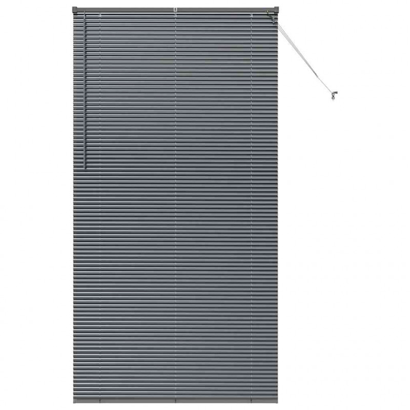 Żaluzje weneckie Ciemnoszary 220 x 110 cm Aluminium