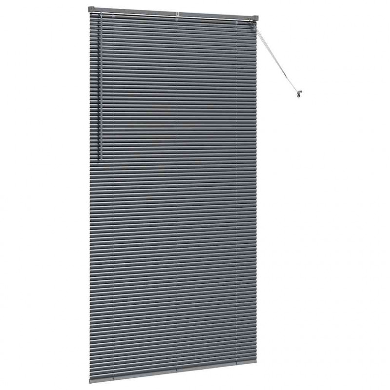 Żaluzje weneckie Ciemnoszary 220 x 110 cm Aluminium