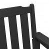 Ławka ogrodowa Czarny 120 x 59 x 88 cm HDPE