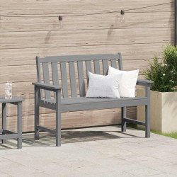 Ławka ogrodowa Jasnoszary 120 x 59 x 88 cm HDPE