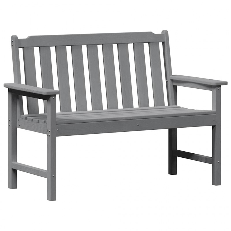 Ławka ogrodowa Jasnoszary 120 x 59 x 88 cm HDPE
