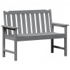 Ławka ogrodowa Jasnoszary 120 x 59 x 88 cm HDPE