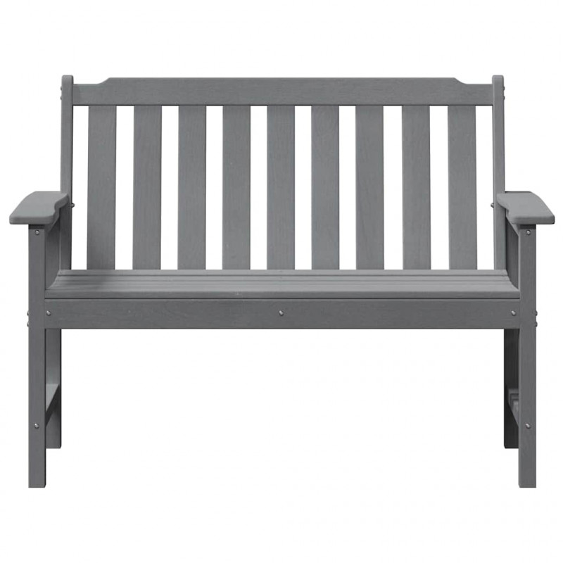 Ławka ogrodowa Jasnoszary 120 x 59 x 88 cm HDPE