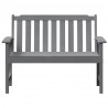 Ławka ogrodowa Jasnoszary 120 x 59 x 88 cm HDPE