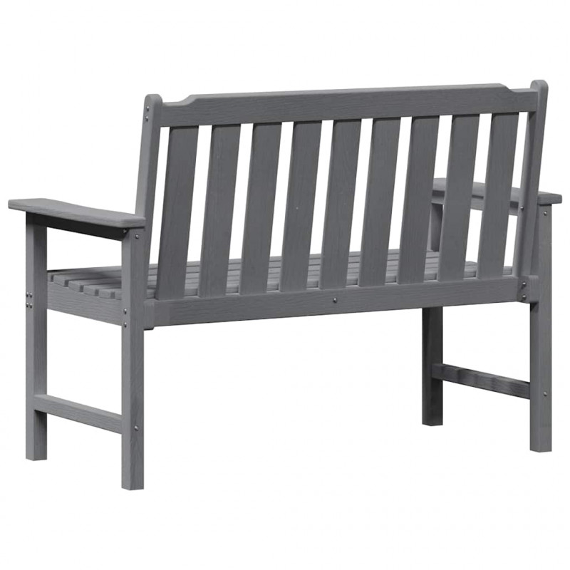 Ławka ogrodowa Jasnoszary 120 x 59 x 88 cm HDPE