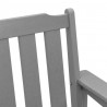 Ławka ogrodowa Jasnoszary 120 x 59 x 88 cm HDPE