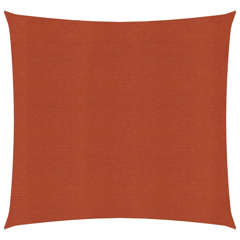 Żagiel przeciwsłoneczny, 160 g/m², terakotowy, 4,5x4,5 m, HDPE