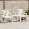 Krzesło jadalne ogrodowe 2 pcs Biały 65,5 x 59 x 88 cm HDPE