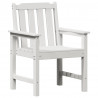 Krzesło jadalne ogrodowe 2 pcs Biały 65,5 x 59 x 88 cm HDPE