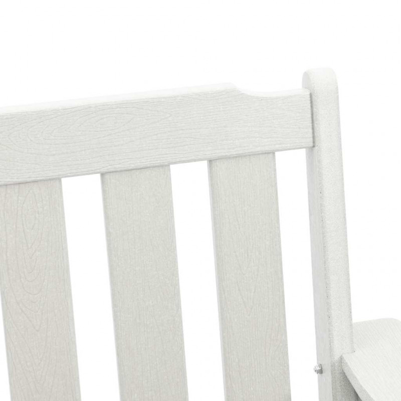 Krzesło jadalne ogrodowe 2 pcs Biały 65,5 x 59 x 88 cm HDPE