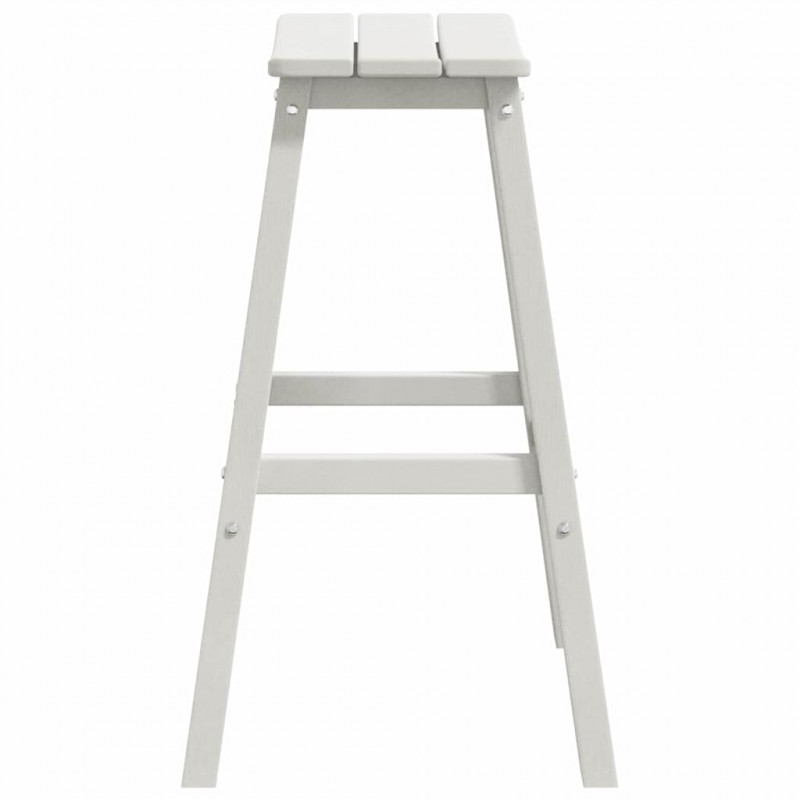 Stołek barowy 2 pcs Biały 52 x 43 x 73,5 cm HDPE
