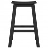 Stołek barowy 2 pcs Czarny 52 x 43 x 73,5 cm HDPE