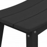 Stołek barowy 2 pcs Czarny 52 x 43 x 73,5 cm HDPE