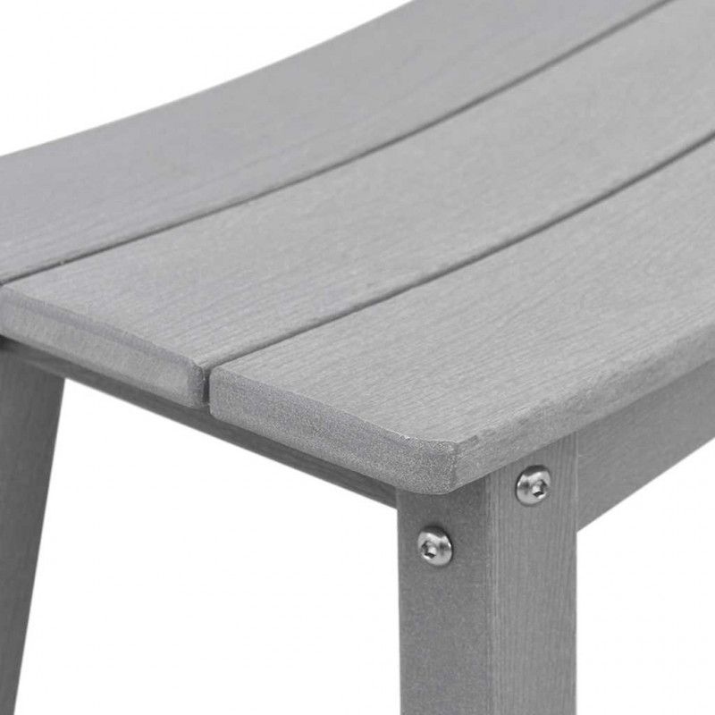 Stołek barowy 2 pcs Jasnoszary 52 x 43 x 73,5 cm HDPE
