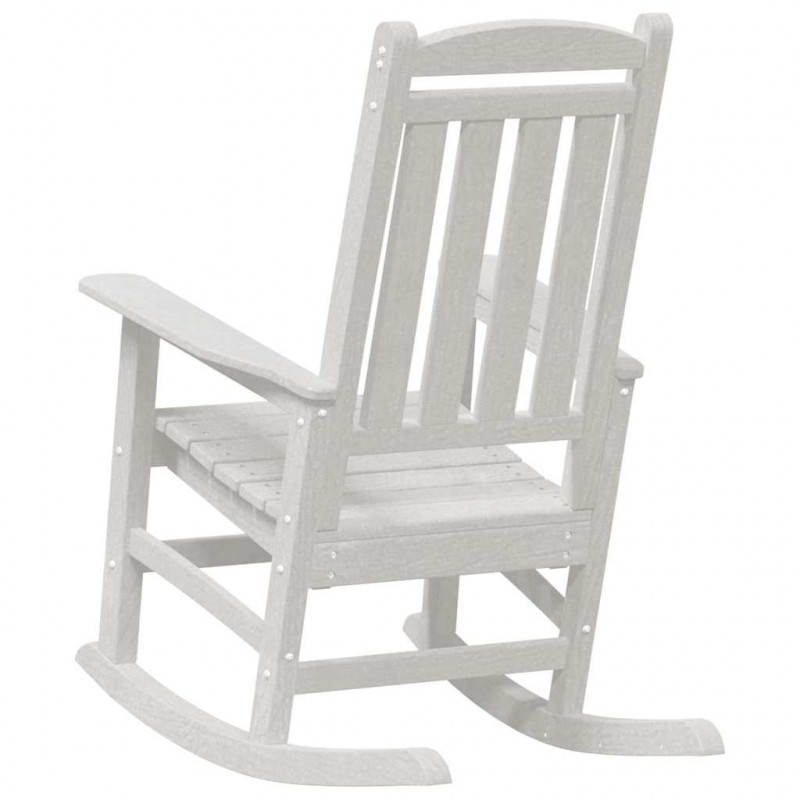 Ogrodowe Krzesło Bujańce Biały 92 x 70 x 108cm HDPE