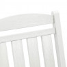 Ogrodowe Krzesło Bujańce Biały 92 x 70 x 108cm HDPE